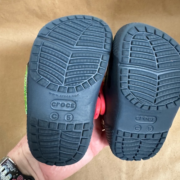 CROCS Toddler FunLab Lights Robosaur Rex Red Green Blue Light Up Clogs. Size C5 - Picture 6 of 6